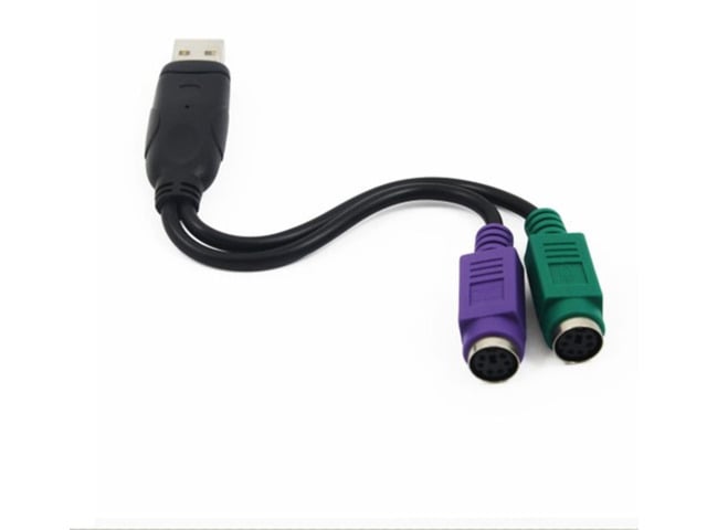 USB Male To 6Pin PS2 for PS/2 Female Extension Cable Y Splitter Adapter Connector Conversion Cable for Keyboard Mouse Scanner