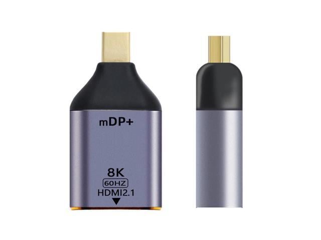 Mini DisplayPort 1.4 Source to HDTV 2.0 Display 8K 60hz UHD 4K Mini-DP to HDTV Male Monitor Adapter Connector