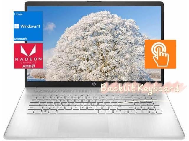 HP 17.3' HD+ Touchscreen Laptop, AMD Ryzen 5 7530U(Beats i7-1165G7) Processor, 16GB RAM, 512GB SSD, Wi-Fi 6 and Bluetooth 5.3, Backlit Keyboard,...