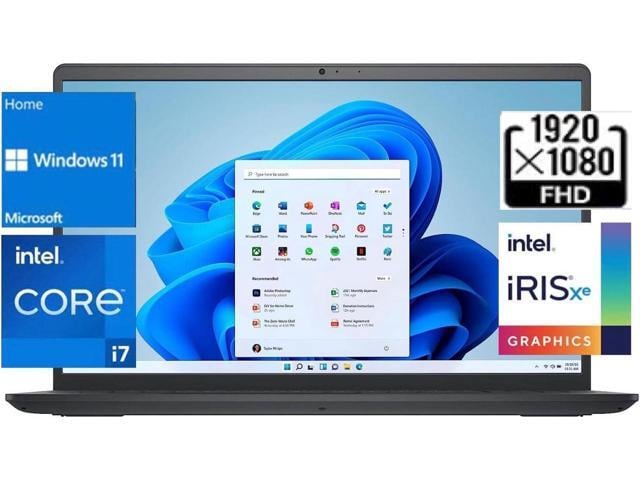 Dell Inspiron 3530 15.6' FHD Laptop,12th Intel Core i7-1255U,Intel Iris Xe Graphics,32 GB RAM,1 TB SSD,Windows 11 Home,Black