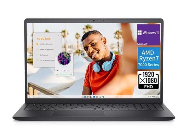 Dell Inspiron 15.6 FHD Touch laptop,AMD Ryzen 7 7730U,AMD Radeon Graphics,32 GB RAM,1 TB SSD,Windows 11 Home