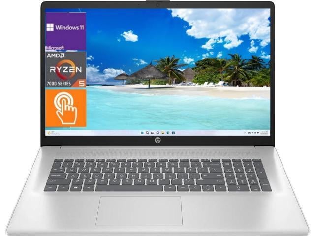 HP 17.3 HD+ Touchscreen Laptop,AMD Ryzen 5 7430U,32 GB RAM,1 TB PCIe SSD,Windows 11 Home