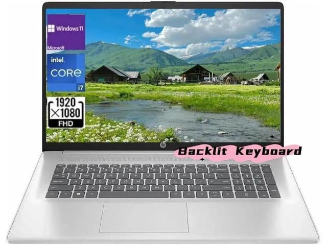 HP 17.3' FHD Business Laptop,Intel Core i7 1355U + Intel Graphics,32 GB RAM,512 PCIe GB SSD,Win 11 Pro