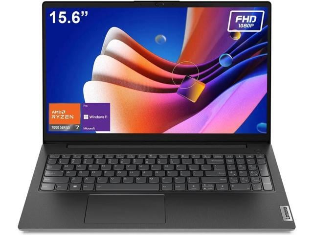 Lenovo V15 Business Laptop,15.6' FHD(1920x1080) Display,AMD Ryzen 7 7730U,12 GB RAM,512 GB PCIe SSD,Numeric Keypad,Webcam,Wi-Fi,Win 11 Pro