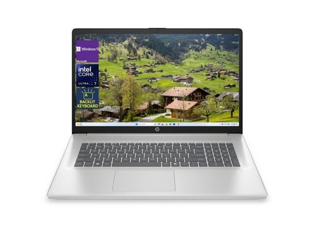 HP 17-cn5037nr 17.3 FHD AI Copilot Laptop,Intel Core Ultra 7 255U Processor,Backlit KB,16GB RAM,1 TB SSD,Win 11 Home