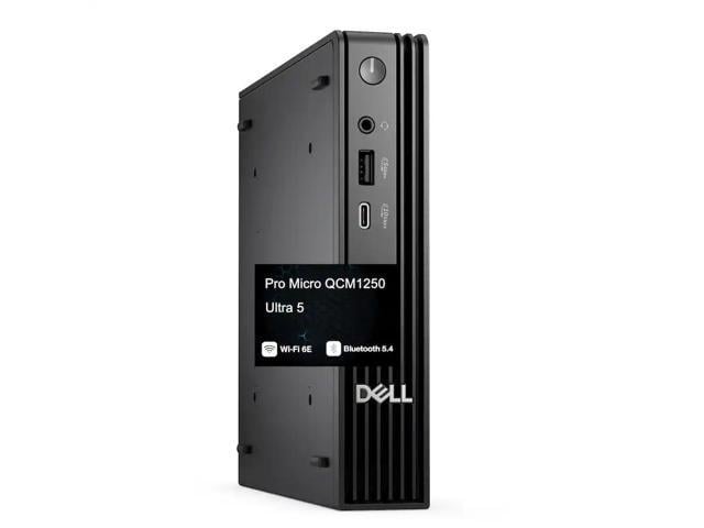 Dell Pro Micro QCM1250 Desktop -Intel Core Ultra 5 235T Processor -32 GB DDR5 RAM,512 GB SSD -Wired Keyboard & Mouse -Win 11 Pro -Black