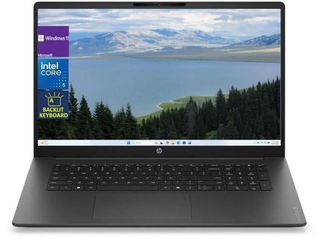 HP OmniBook 3 17t-dk000 17.3' FHD Laptop,Intel Core 5 120U processor,Backlit Keyboard,32GB DDR5 RAM,512 GB SSD,Win 11 Home