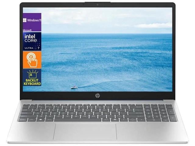 HP 15t-fd200 AI Laptop,15.6' FHD Touch Display,Intel Core Ultra 7 255U Processor,Backlit Keyboard,32GB DDR5 RAM,1 TB SSD,Win 11 Pro,Moonlight blue