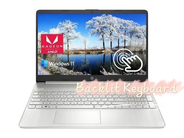 HP 17.3' HD+(1600 x 900) Touch Laptop, AMD Ryzen 5 7530U(Beats i7-1165G7) Processor, 16GB RAM, 512GB SSD, Wi-Fi 6 and Bluetooth 5.3, Backlit...