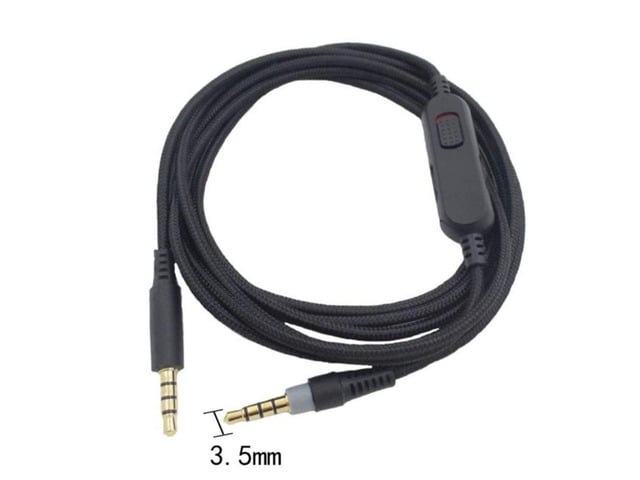 HyperX 2M Earphone Audio Cable 3.5mm Male To Male Volume Control Cord Line For HyperX Cloud Mix Cloud Alpha Gaming Headsets Accessories