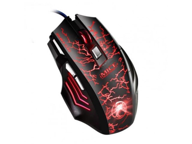A7 Gamer Mouse Colorful Backlight High Precision Optical Engine ABS LED Optical Wired Gaming Mouse with Programming Keys