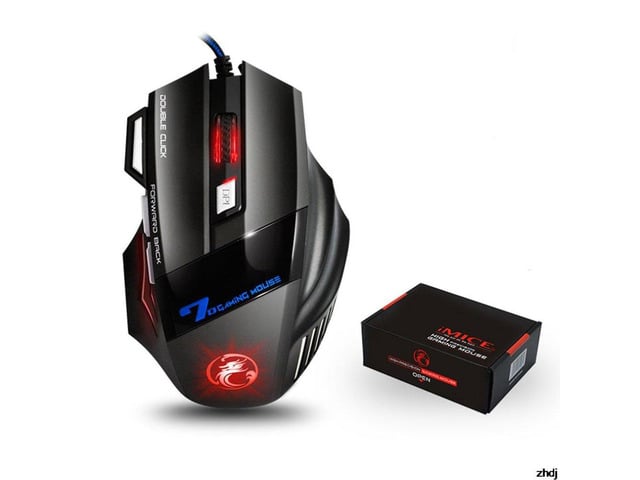 Ergonomic Wired Gaming Mouse LED 5500 DPI USB Computer Mouse Gamer RGB Mice X7 Silent Mause With Backlight Cable For PC Laptop