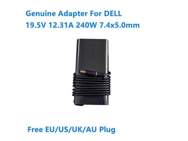 Dell 19.5V 12.31A 240W DA240PM200 LA240PM200 GaN AC Adapter For DELL Alienware M17 M18x 15 R2 R3 Portable Laptop Charger