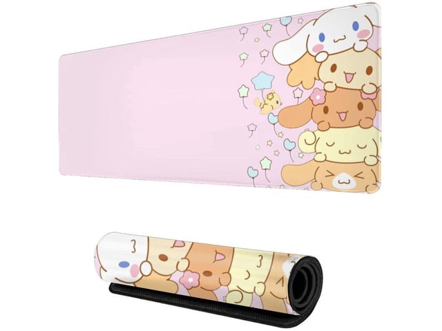 BUCIER Kawaii Large Pink Mouse Pads with Design Novelty Anime Keyboard Pad Non-Slip Extended Full Desk Cute Keyboard Mat Waterproof Gaming Mousepad...