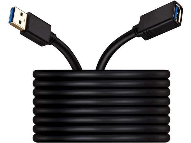5 ft USB 3.0 Extension Cable, USB 3.0 Extension Cable - A-Male to A-Female for USB Flash Drive, Card Reader, Hard Drive,...
