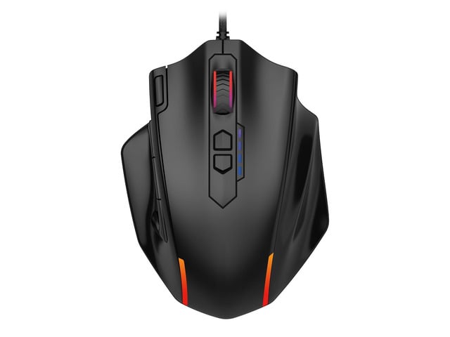 X-41PRO Wired Mouse Large Gaming Mouse RGB Backlit 11 Programmable Side Buttons Support for Computer PC Laptop Mac