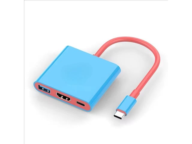 Gaming Handheld Dock 4K Video Output USB 3.0 Hub Adapter USB C Splitter TV Portable Docking Station for Gaming Handheld Laptops PC Type-C Phone...