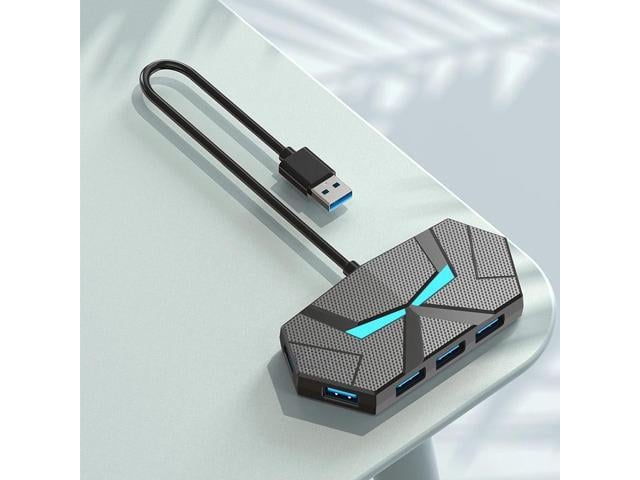 7 Ports USB 3.0 HUB Type C Docking Station 5Gbps High Speed Transmission Splitter Adapter For Laptop Hard Drive Mouse Keyboard