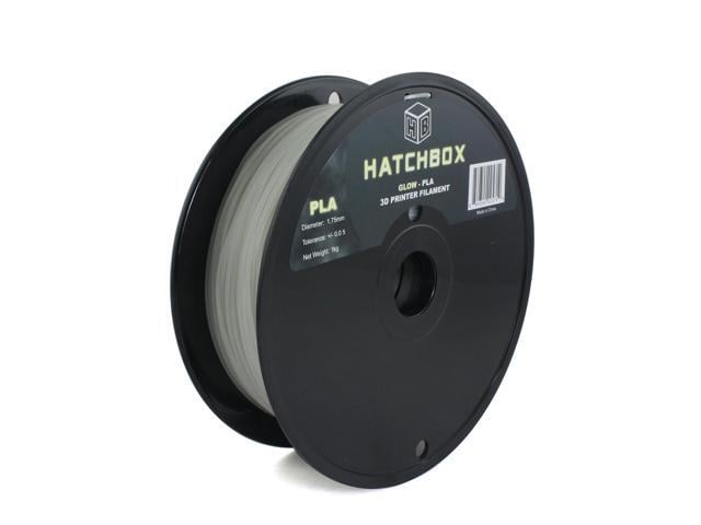 HATCHBOX PLA 3D Printer Filament, Dimensional Accuracy +/- 0.03 mm, 1 kg Spool, 1.75 mm, Glow in The Dark