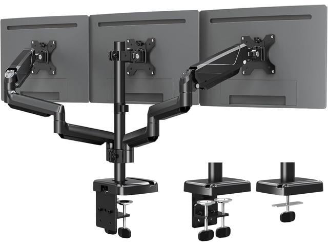 MOUNTUP Triple Monitor Mount - Monitor Desk Mount for 3 Computer Screens Up to 27 inch, Triple Monitor Arm with Gas Spring, Heavy Duty Monitor...