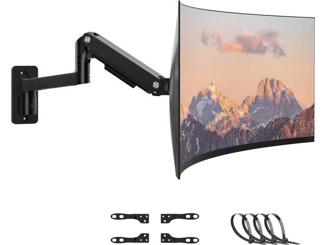 PUTORSEN Monitor Wall Mount Arm - Heavy Duty for Ultrawide Computer up to 49 inches and 44 lbs with Gas Spring, Full Motion Adjustable, Max VESA...