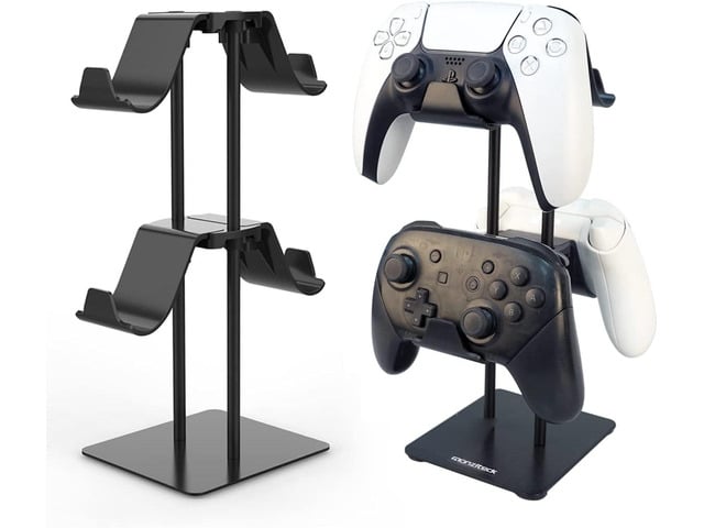 Monzlteck Desktop Controller Holder for PS4/PS5/Xbox ONE/Switch Pro/Headset, Controller Organizer,Gaming Accessories