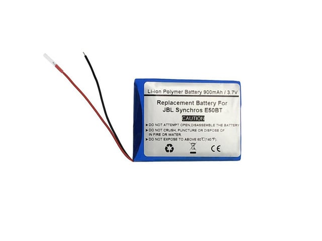 900mAh/3.7V Replacement Battery for JBL Synchros E50BT, P433638, Bluetooth Headset