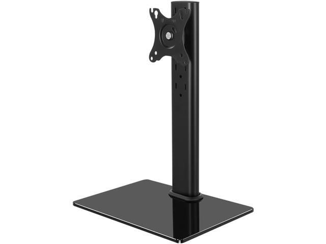 KKTONER Single Computer Monitor Stand Free Standing Desk Vesa Mount for 13 inch to 32 inch Screen Height Adjustable Monitor Mount Swivel Vesa...