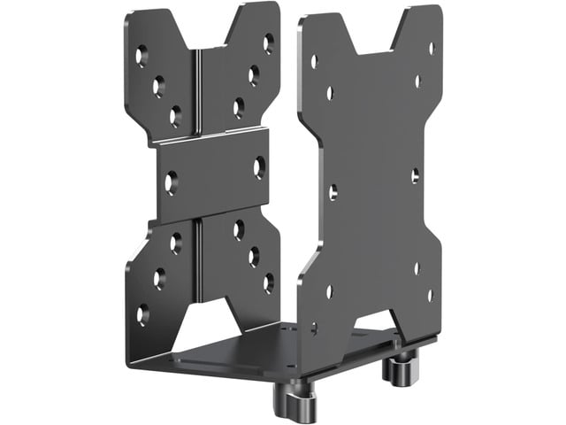 suptek Thin Client Mount Bracket Adjustable Mini PC Mount Bracket,CPU VESA Under Desk and Monitor Arm Computer Holder, Black, ZJJ002
