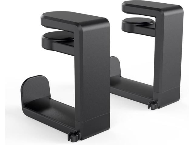 Rotating Headphone Stand - EURPMASK PC Gaming Headset Stand, Adjustable Clamp-on Headphone Holder, Headphone Hanger Hook Under Desk with 360 Degree...
