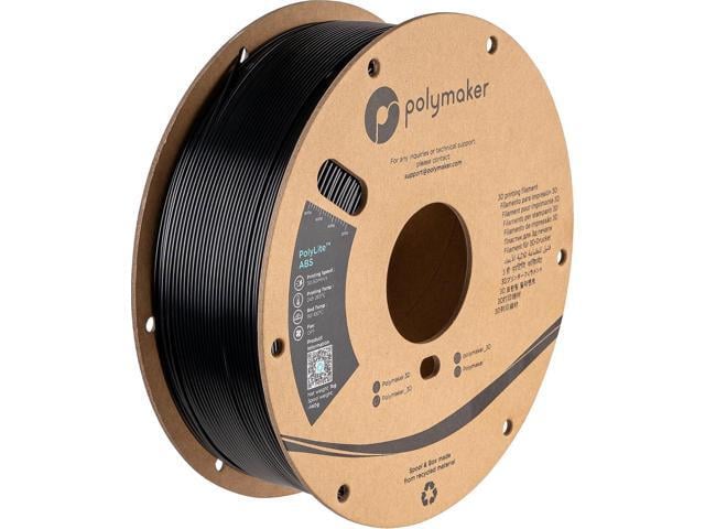 Polymaker ABS Filament 1.75mm Black 3D Printer Filament 1.75mm Heat Resistant 1kg - PolyLite ABS 3D Printing Filament 1.75mm, Strong & Durable,...