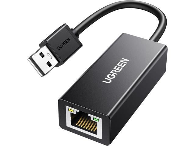 Apple UGREEN Ethernet Adapter USB to 10 100 Mbps Network Adapter RJ45 Wired LAN Adapter for Laptop PC Compatible with Nintendo Switch Wii Wii U MacBook...