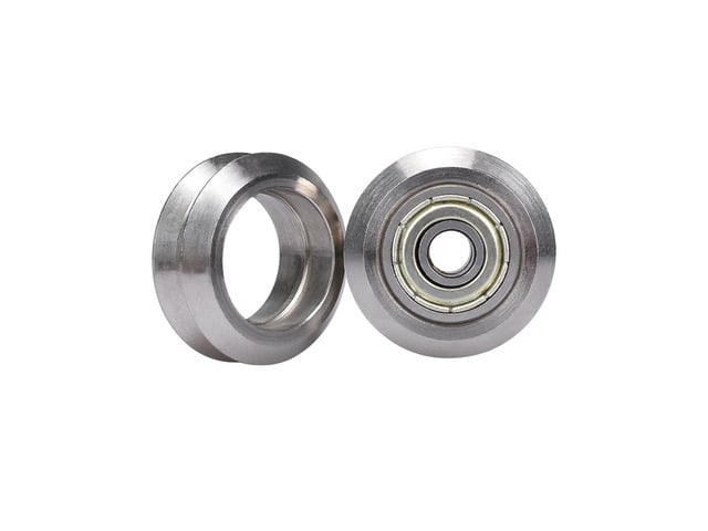 BIQU Reprap Openbuilds V-type wheel with 625ZZ Bearings Stainless steel Metal Double V Pulley Gear Aluminum For 3D Printer