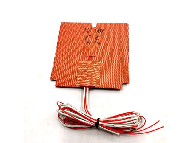 Funssor V 0.1 3D printer upgrade Silicone Heatmat DC24V 60W silicone heater for V0 0.1 150C thermostat