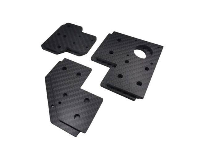 Funssor V-Core 3.0 3D printer upgrade carbon fibre Plate Set XY Motor Mount Idler Corner Mount XY Axis Joiner plate