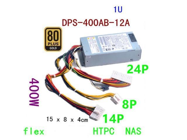 Almost PSU For Delta 80plus Gold Flex Small 1U 24Pin+14Pin+8Pin 400W Switching Power Supply DPS-400AB-12A
