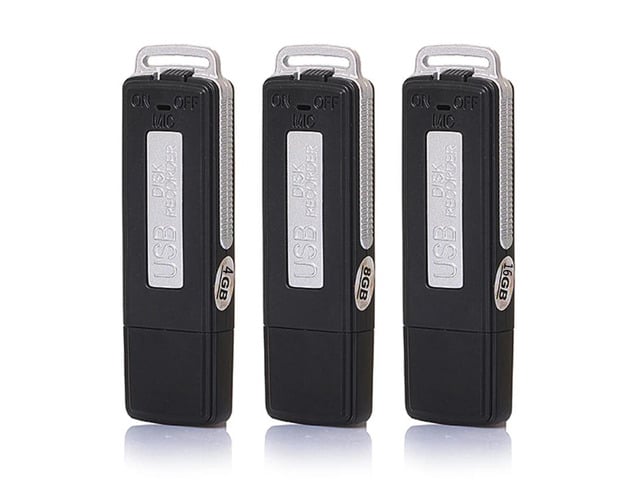 16/8/4GB Voice Activated Recorders Continuous Recording Time Digital Audio Voice Recorder Portable Mini USB Flash Drive (8GB)