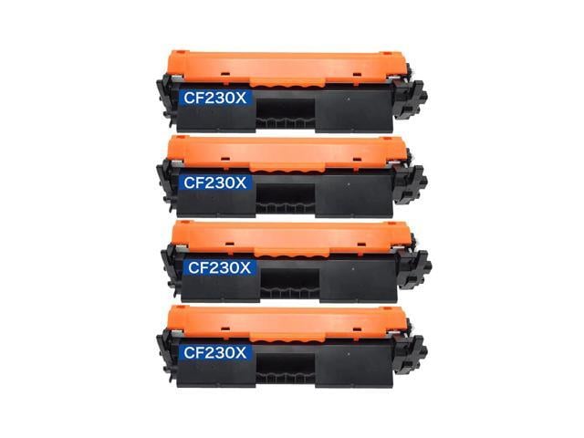 HP 4 Pack New High-Yield Toner Cartridge For HP 30X CF230X Compatible with HP LaserJet Pro M203dn M203dw MFP M227d M227fdn M227fdw M227sdn