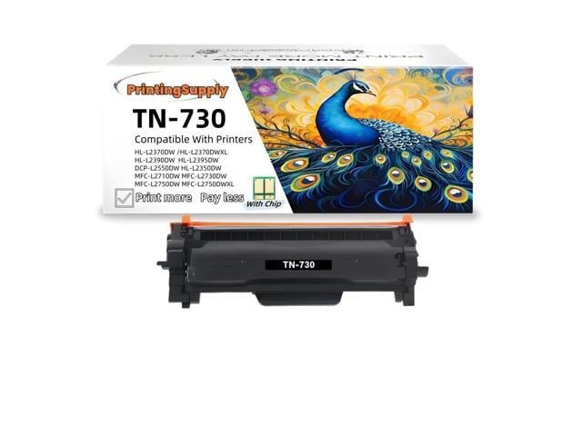 Brother 1 Pack TN730 Black Toner Cartridge Compatible for Brother TN760 TN730 -Fits Brother MFC-L2690DW 2710DN 2710DW 2712D 2713DW 2715DW 2717DW 2730DW...