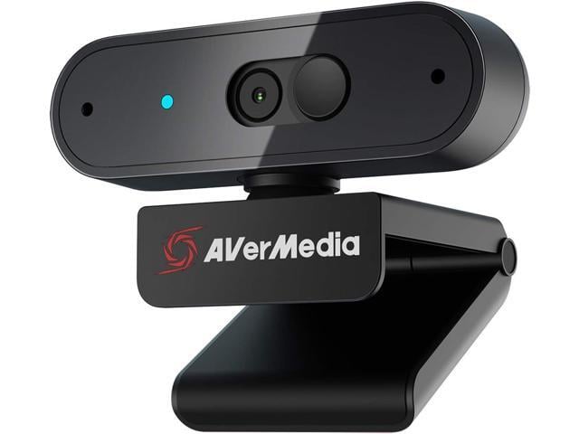 AVerMedia PW310P Webcam - Full 1080p 30fps HD Camera with Autofocus and Dual Stereo Microphones, Work from Home, Remote Learning - NDAA Compliant