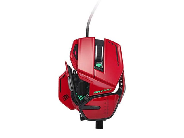 Mad Catz Mad Catz Gaming Mouse RAT 8+ ADV Wired Mouse Ergonomic Design Pixart PMW 3389 PRO with Optical Sensor MR06DCINRD000-0JI