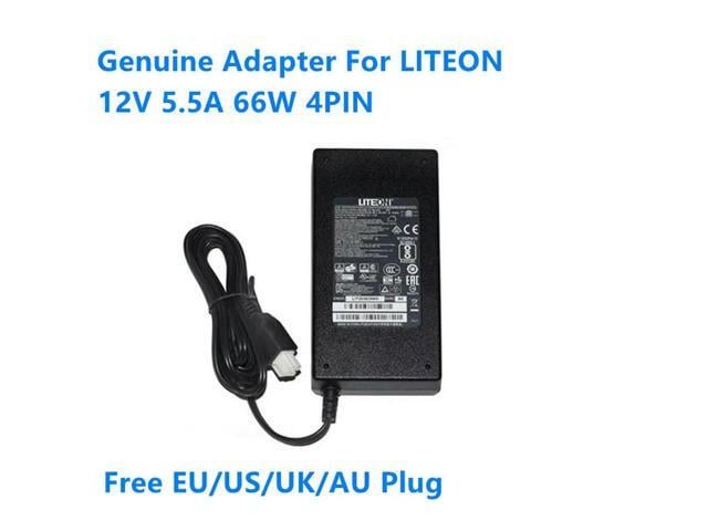 OIAGLH 12V 5.5A 66W 4PIN LITEON PA-1660-2SA2 341-100346-01 AC Adapter For Router Power Supply Charger