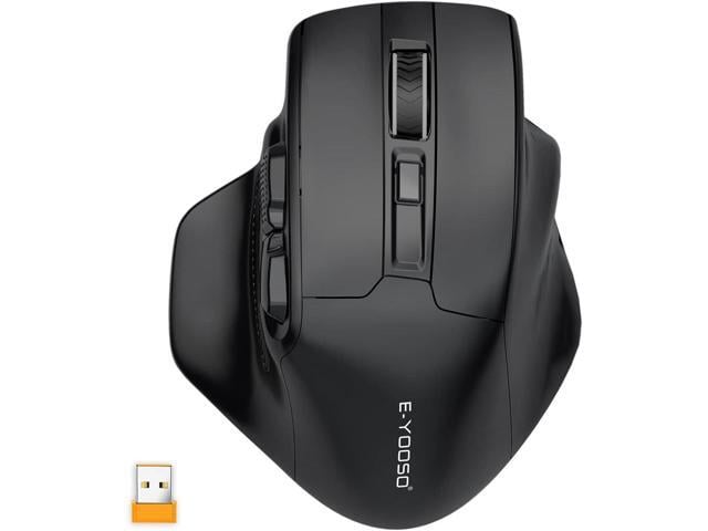 E-YOOSO Large Wireless Mouse for Big Hands, X-31 Cordless Ergo Computer Mouse, 6 Buttons, 5-Level 4800 DPI, 18 Months Battery Life, for Laptop, PC,...