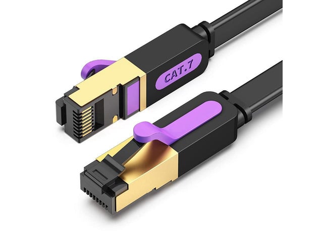RJ45 Cable, Ethernet Network Cable Gigabit RJ45 LAN Wire High-Speed Patch Cord with Clips for Gaming, Switch, Modem, Router, Lan Cable(Black) 3 ft....