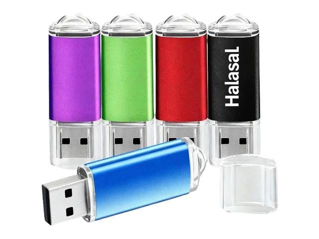 5 Pack 4GB Flash Drive USB Flash Drives USB 2.0 Thumb Drive Zip Drive Stick Flash Memory Stick Jump Drives for PC Laptop, Multicolored for students