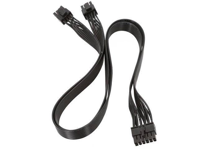 PSU Graphics Card Line 12Pin to Dual 8Pin(6+2) PCI-E Modular Power Cable for Seasonic P-860 P-1000 X-1050 (60cm)