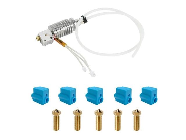 Ruth's sister Vyper Print Header For Anycubic Vyper,3D Printer Assembled Hotend Kit With 5PCS Silicone Socks And Nozzles For Vyper 3D Printers