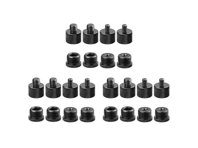 3set Microphone Stand Mic Boom Arm Set,Mic Thread Adapters-5/8 Female to 3/8 Male and 5/8 Female to 1/4 Male Etc.-AB01