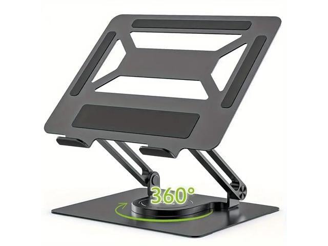 Apple NO. Adjustable Ergonomic Laptop Stand with 360° Rotating Base and Foldable Design - Sturdy Metal Construction, Compatible with MacBook Pro/Air &...