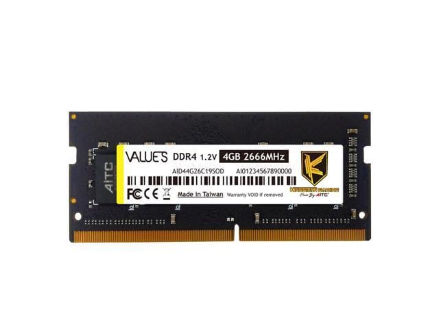 KINGSMAN DDR4 2666MHz PC4-21300 Unbuffered Non-ECC 1.2V CL19 260 Pin 4GB SODIMM Laptop Notebook Computer Memory RAM Module Upgrade